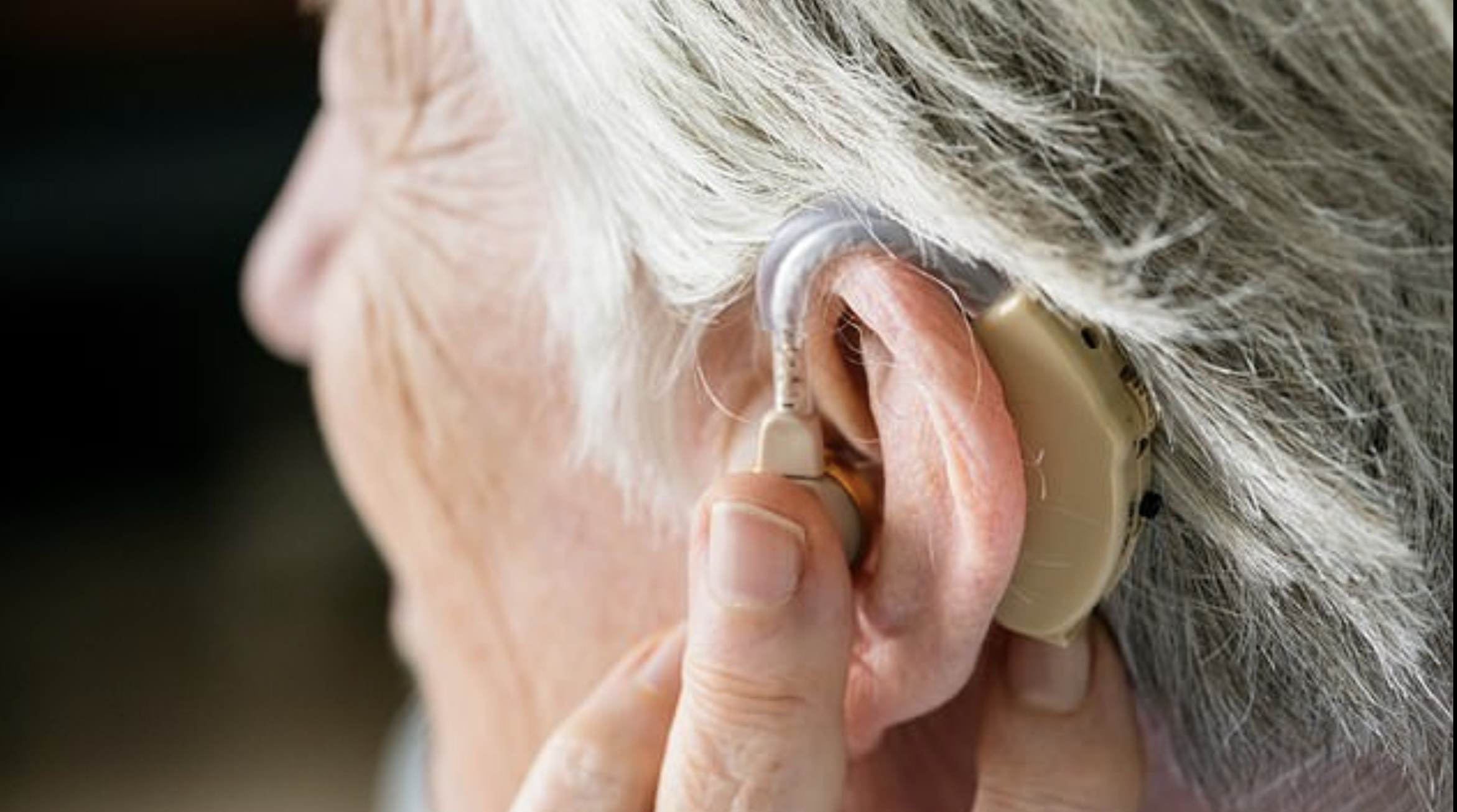 Person wearing Hearing Aid