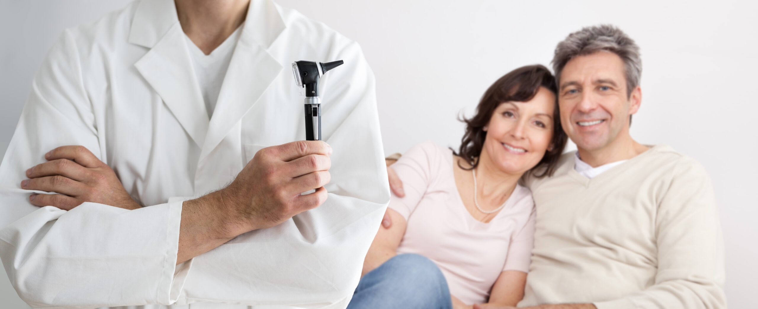 Audiology Hearing Care Medical Doctor With Otoscope - Hearing Loss